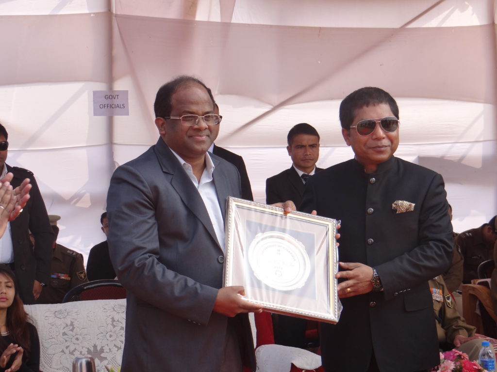Mission Green Champion Award from Chief Miniter Meghalaya (1)